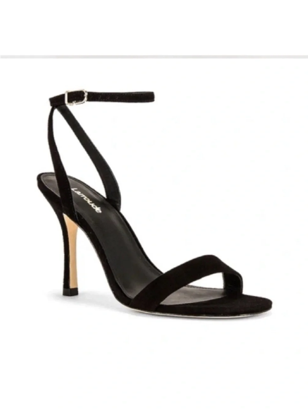 Larroude ‘The Nyx Heel’ in Black Suede Size 9